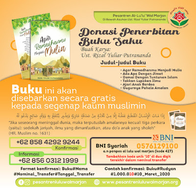 - Agar Ramadhan Menjadi Mulia  - Damai Dengan Tuntunan Islam  - Bahagia Menyambut Idul Adha  - Ada Apa Dengan Jimat  - Takkan Lupakan Ilmu  - Ajari Anak Berdoa  - Gugurnya Pahala Amalan