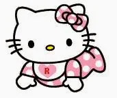 Alfabeto Hello Kitty bebé R.
