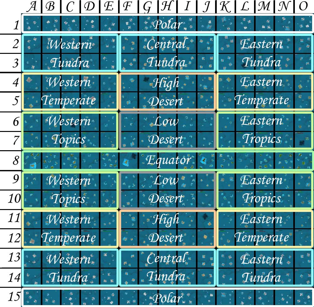 Atlas Atlas Map with Climate Regions