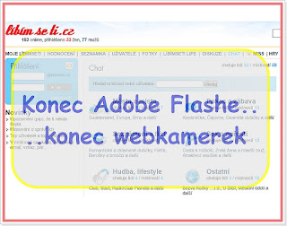 Libimseti.cz - konec Adobe Flash, konec webkamer