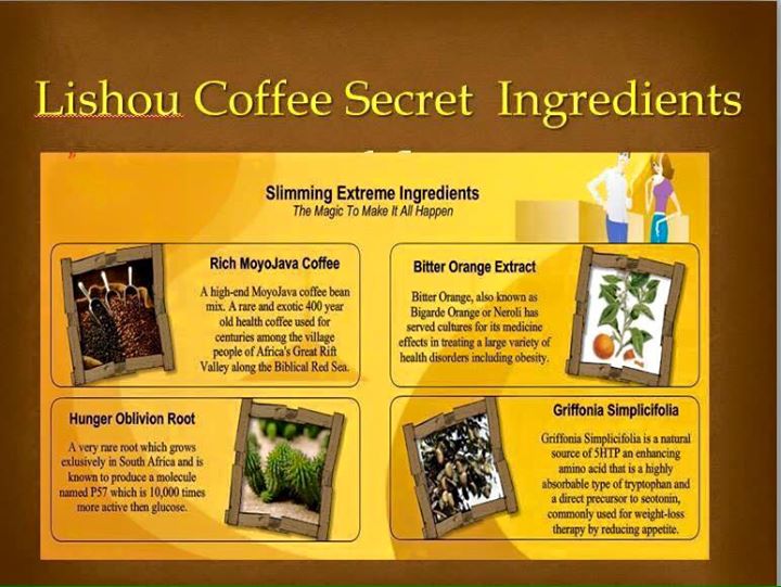 BAIAN LISHOU SLIMMING COFFEE LISHOU HERBAL MAGIC BY LIZA LISHOU