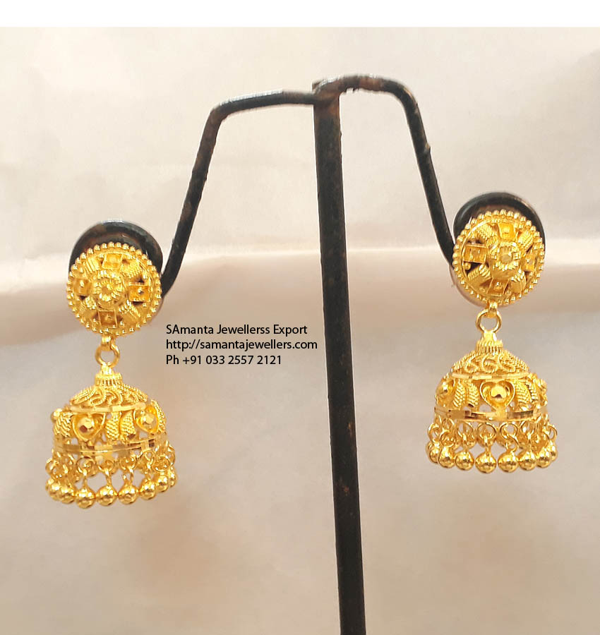 Latest Fancy Gold Jhumka Designs With Weight