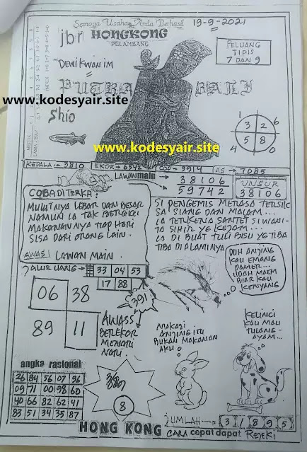 Prediksi Syair Hk 19 September 2021 Pangkalantoto