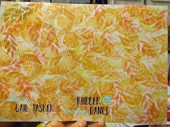 Rubber Dance Art Stamps - Red rubber sheet - Journal Notes