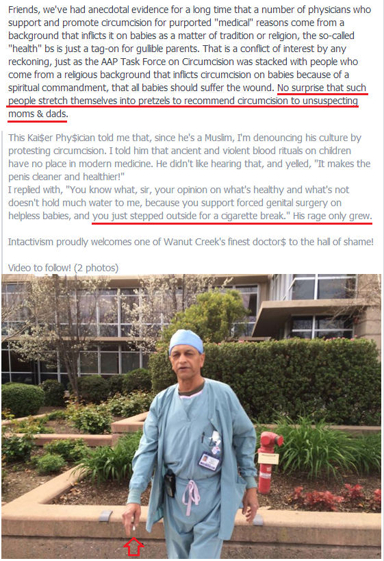 CIRCUMCISION INSANITY Kaiser Permanente Walnut Creek Medical Center