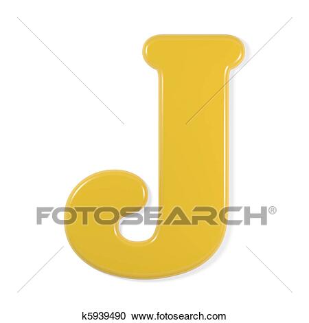 Letter J Clipart Yellow - Letter Format