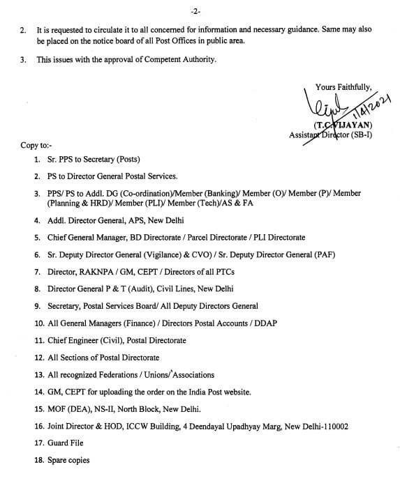 What is Post Office Interest Rates table 2021? India Posts' Retired