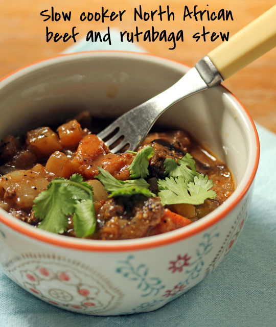 Slow Cooker North African Beef And Rutabaga Stew from The Perfect