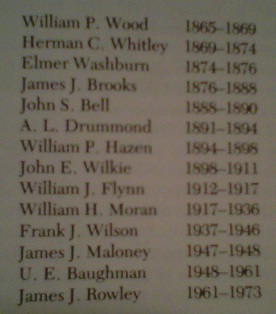 The first 14 Secret Service Chiefs, 1865-1973
