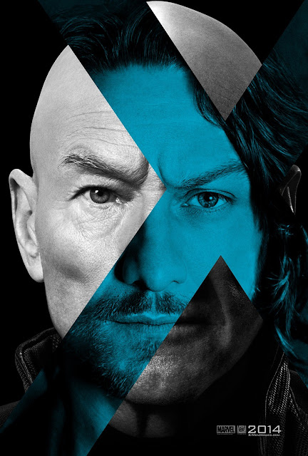 X-Men: Days of Future Past “Split” Character Teaser Movie Posters - Patrick Stewart & James McAvoy as Professor X