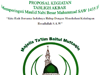 Contoh Cover Proposal Maulid Nabi Saw