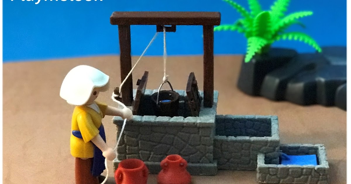 PLAYMOLOOK CUSTOM PLAYMOBIL WATER WELL 3D POZO IMPRESO 3D COMPATIBLE