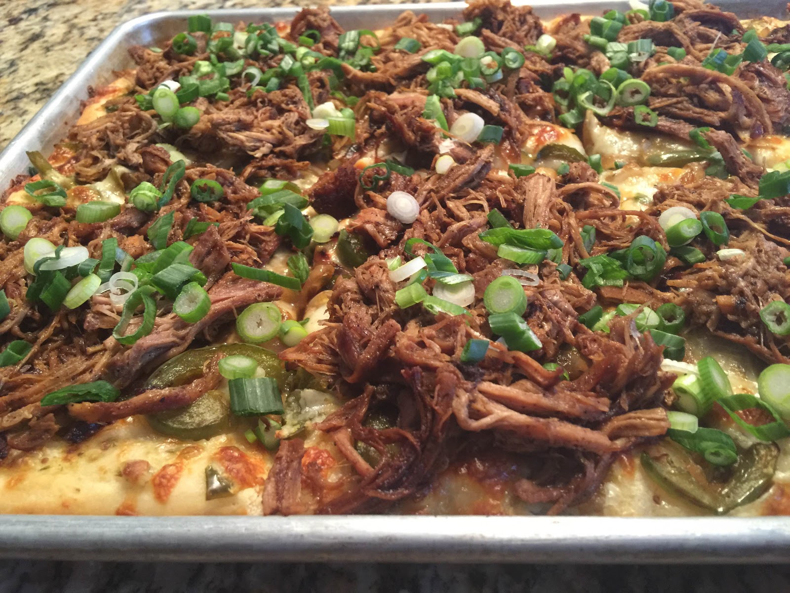 Beaute and the Feast Pork Carnitas Pizza