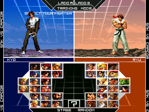 snk vs capcom rom all chacters