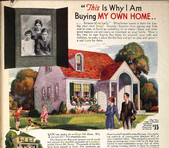 Old Tyme Sears Modern Homes Advertising, 1930's and 1940's