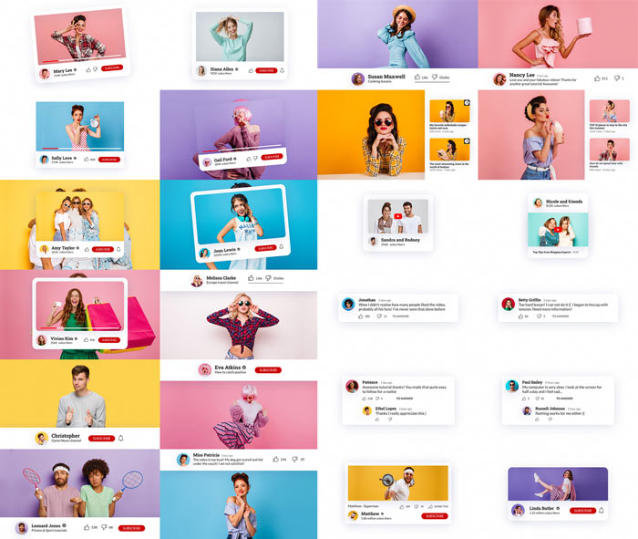 YouTube Buttons Pack After Effects Project YouTube Buttons Pack