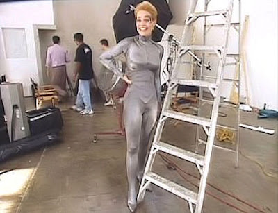 Star Trek Prop, Costume & Auction Authority: Jeri Ryan - Behind The Scenes  Photos On The Set of Voyager