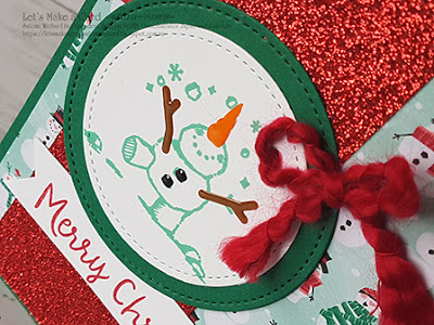 Snowman In the Box Christmas Card Satomi Wellard-Independent Stampin’Up! Demonstrator in Japan and Australia, #su, #stampinup, #cardmaking, #papercrafting,  #stampinuponlineor ＃holidaycatty #snowmanseason  #Christmascard  #snowmaninthebox #スタンピンアップ #スタンピンアップ公認デモンストレーター　#ウェラード里美　#手作りカード　#スタンプ　#カードメーキング　#ペーパークラフト　#スクラップブッキング　＃ホリデーカタログ2019 　#スノーマンビルダーパンチ　＃クリスマスカード ＃スノーマンインザボックス