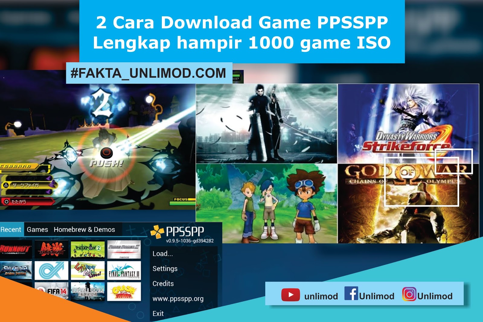 Download Game PPSSPP ISO Ukuran Kecil.