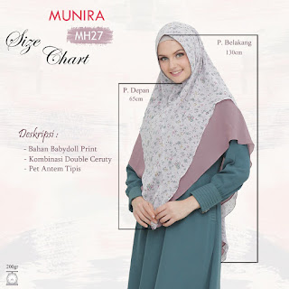 Koleksi Terbaru Khimar Munira MH 27