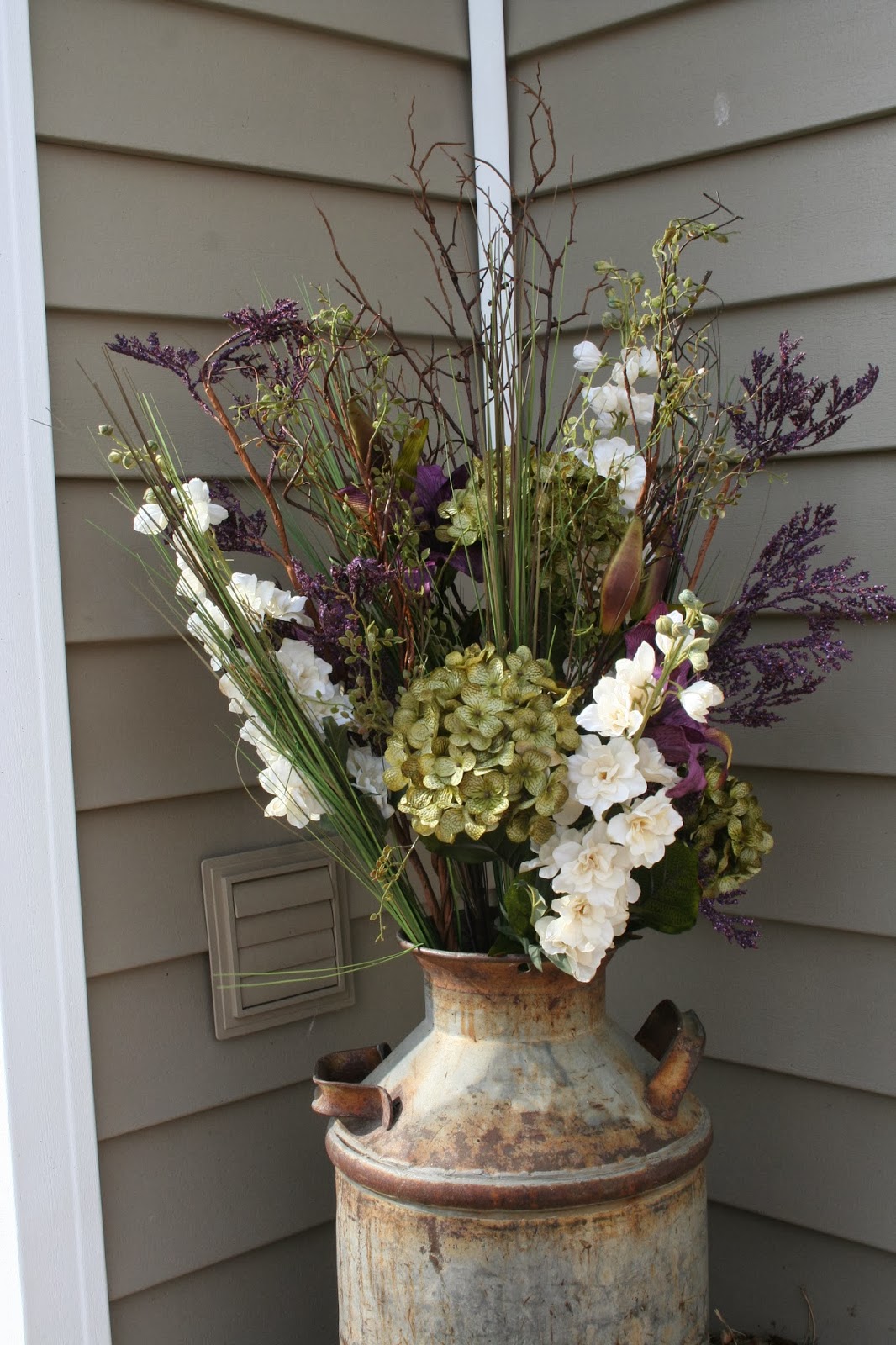 Creative Touch by Krystal Milk Can Flowers