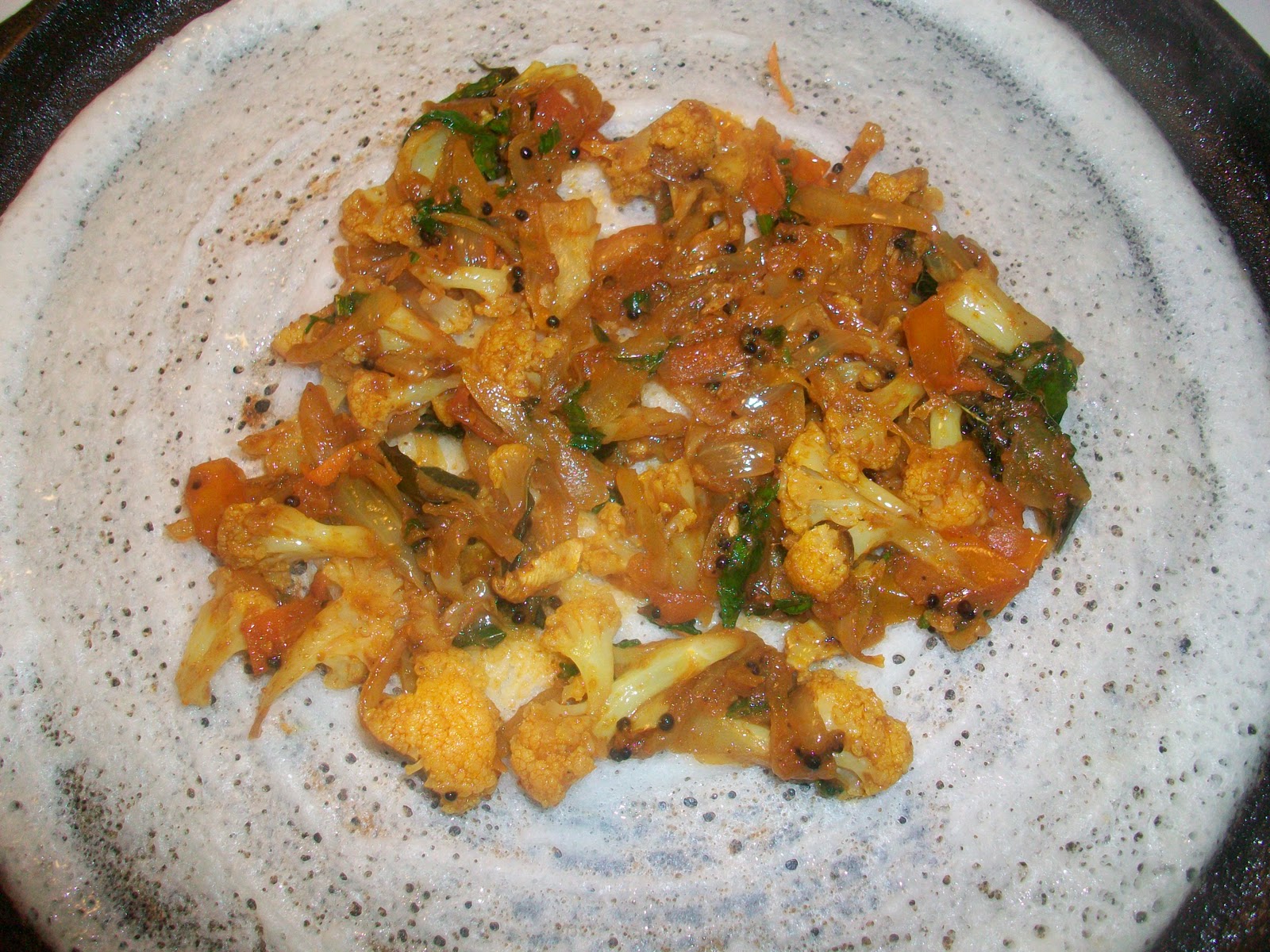 Spicy Treats Cauliflower Dosa/Cauliflower Roast