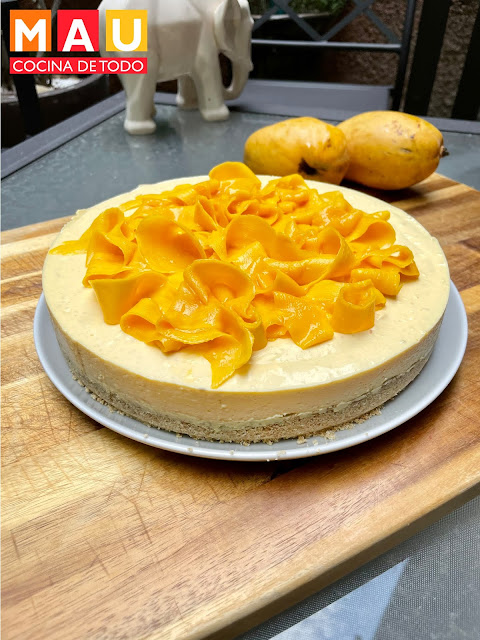 mau cocina de todo cheesecake de mango sin horno pie pay de queso receta facil