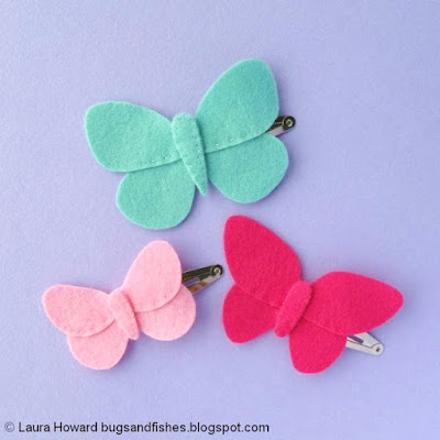 Felt Butterfly Hair Clips Tutorial Felt Butterfly Hair Clips Tutorial
