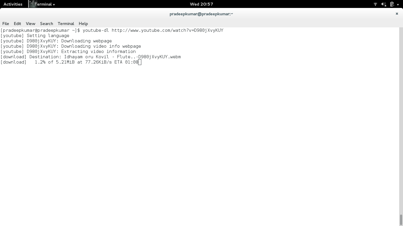 youtubedl Based Youtube Downloader)