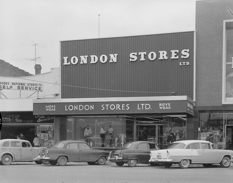 Old Dandenong London Stores, Lonsdale Street, Dandenong, 6th October 1960.