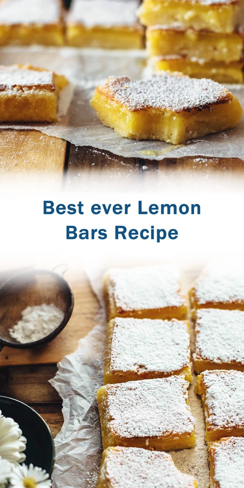 Best ever Lemon Bars Recipe 3 SECONDS