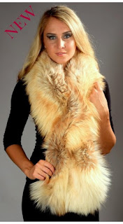 Real fur scarves