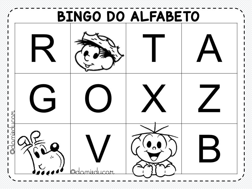 cartelas bingo letras - Atividades para Educação Infantil  Atividades para  educação infantil, Educação infantil, Bingo