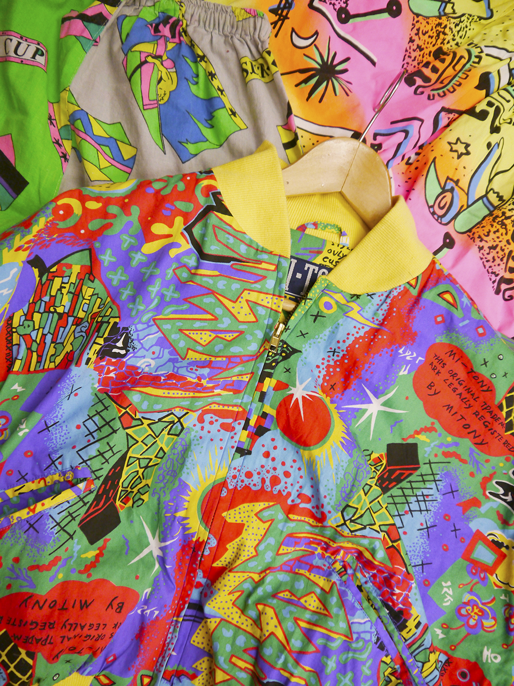 Dreamland Vintage equals bold colours and patterns studio visit, designer studio, local designer, Scottish designer, Dundee designer, Dreamland, Dreamland Clothing label, colourful design, Wasps Artists Studios, Dundee Artist studios, Kickstarter Campaign, saved by the bell inspired clothing, Kickstarter, shop local, Q&A, designer interview, behind the scenes