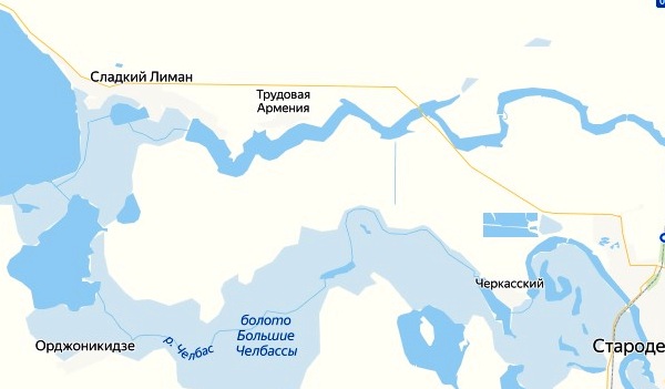 Хутор трудовая армения каневского на карте