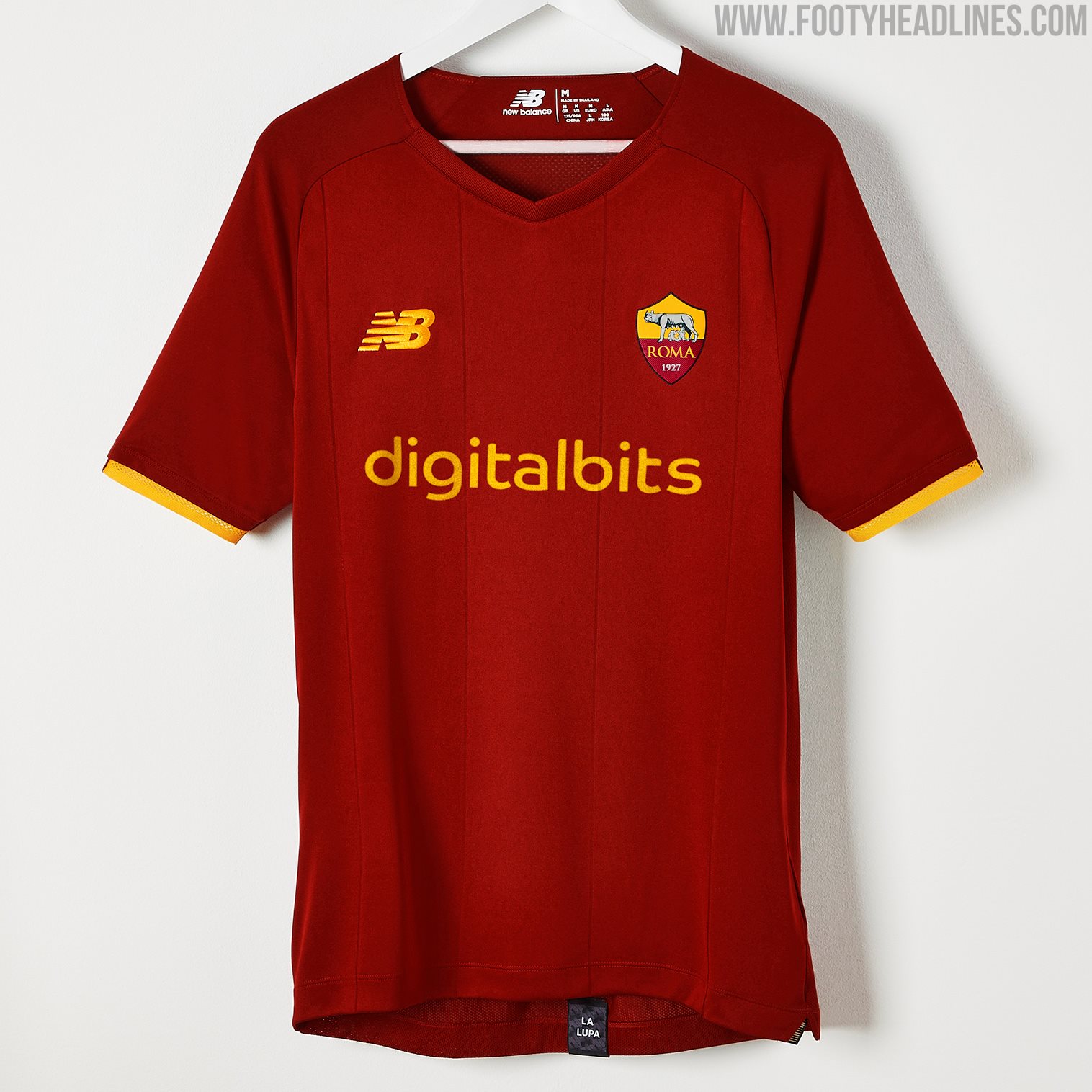 New Balance AS Roma 21-22 Home Kit Released - Footy Headlines