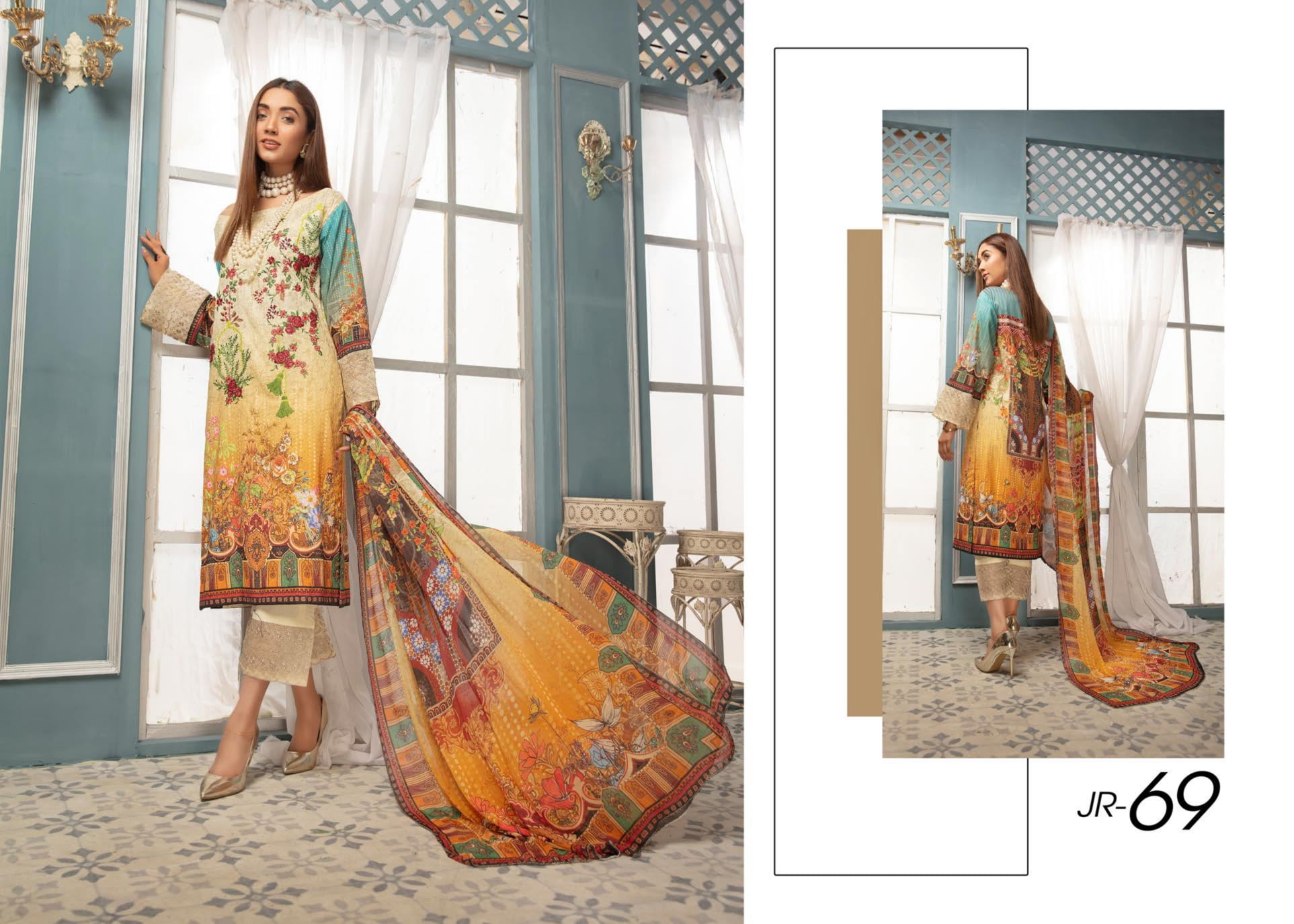 Johra Spring Summer Collection 2024 with Price Chikankaari Lawn Chiffon