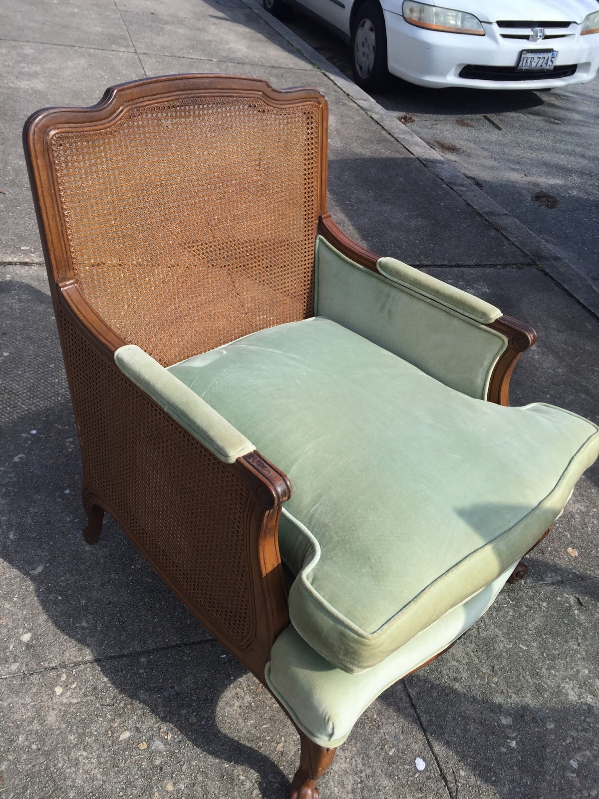 SheShe, The Home Magician A Canebacked Bergere Chair Makeover