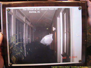 An image of the photograph of spotting of ghost at St. James Hotel, Selma, Alabama