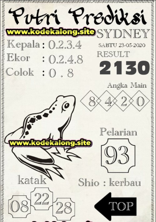 Prediksi Syair Sydney 23 Mei 2020 Syair Togel Sydney Pangkalantoto
