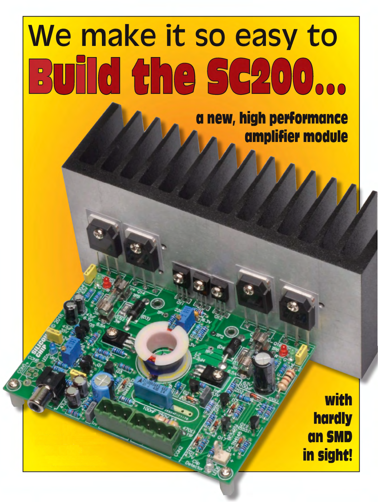 SC200 audio amplifier complete project, 200W audio amplifier