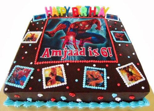 Birthday cake Edible Image Spiderman