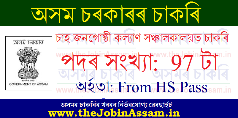 TTWD Assam Recruitment 2021 TTWD Assam Recruitment 2021