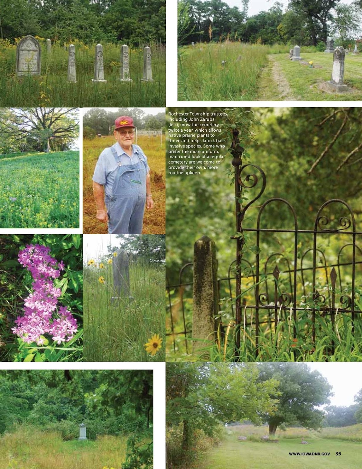 The Lucas Countyan Little cemeteries on the prairie