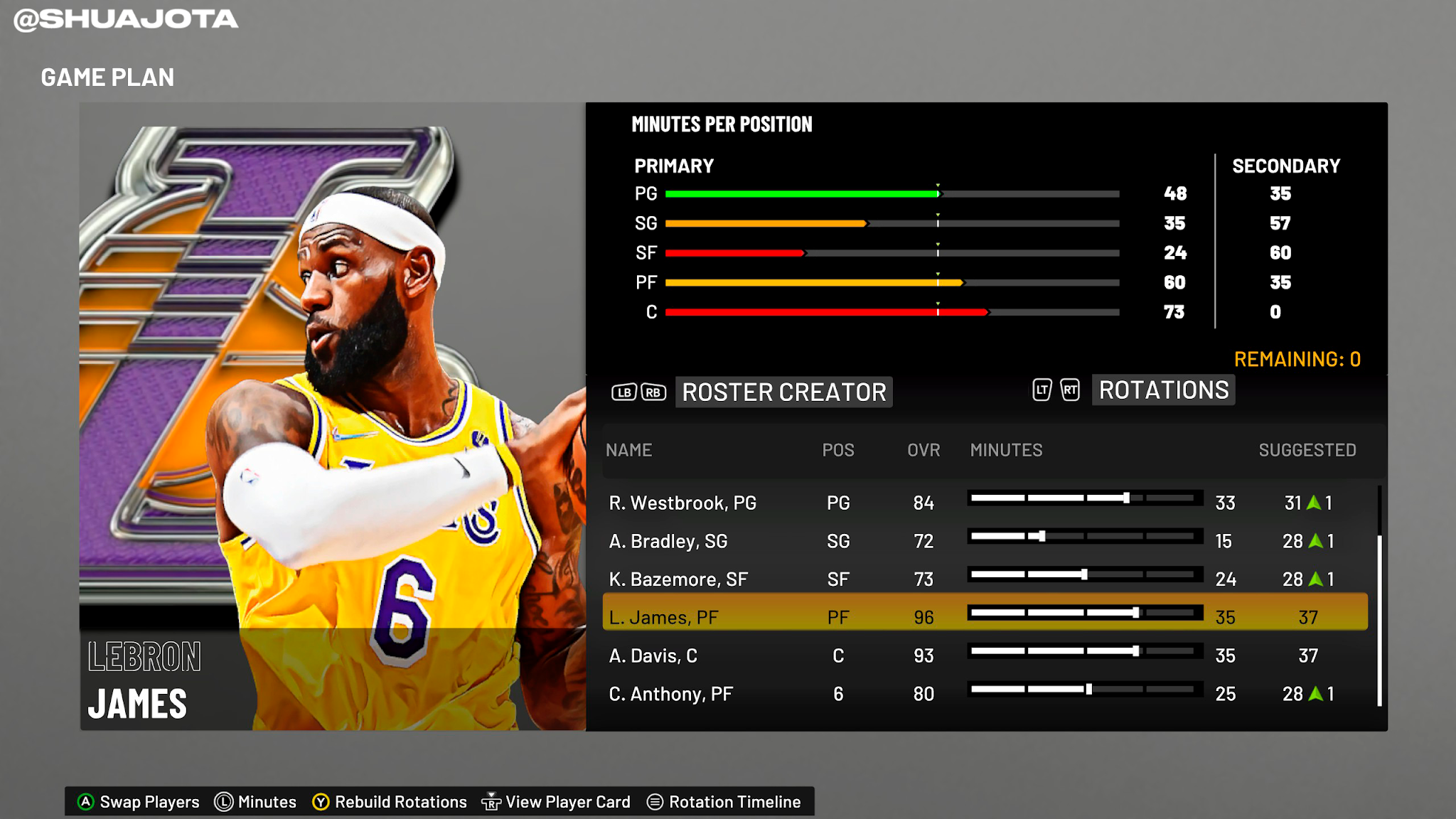 lebron james nba 2k22