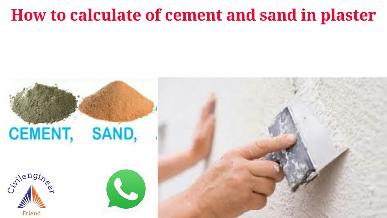 How to calculate cement, sand quantity for Plastering civilengineer