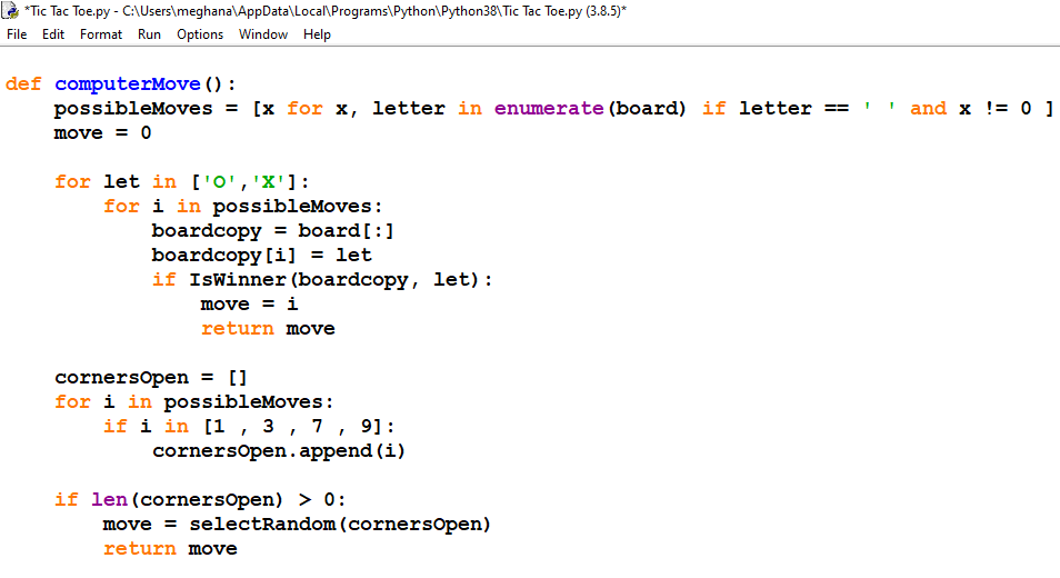 Build Tic Tac Toe Game using Python