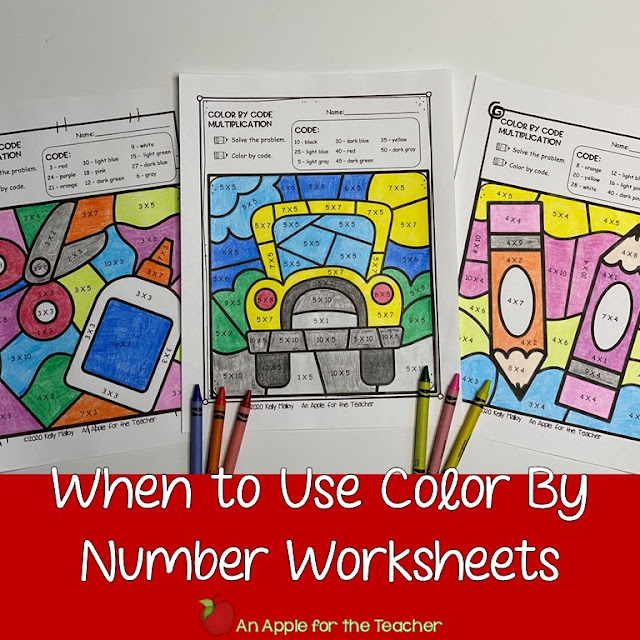 When to Use Color By Number Worksheets
