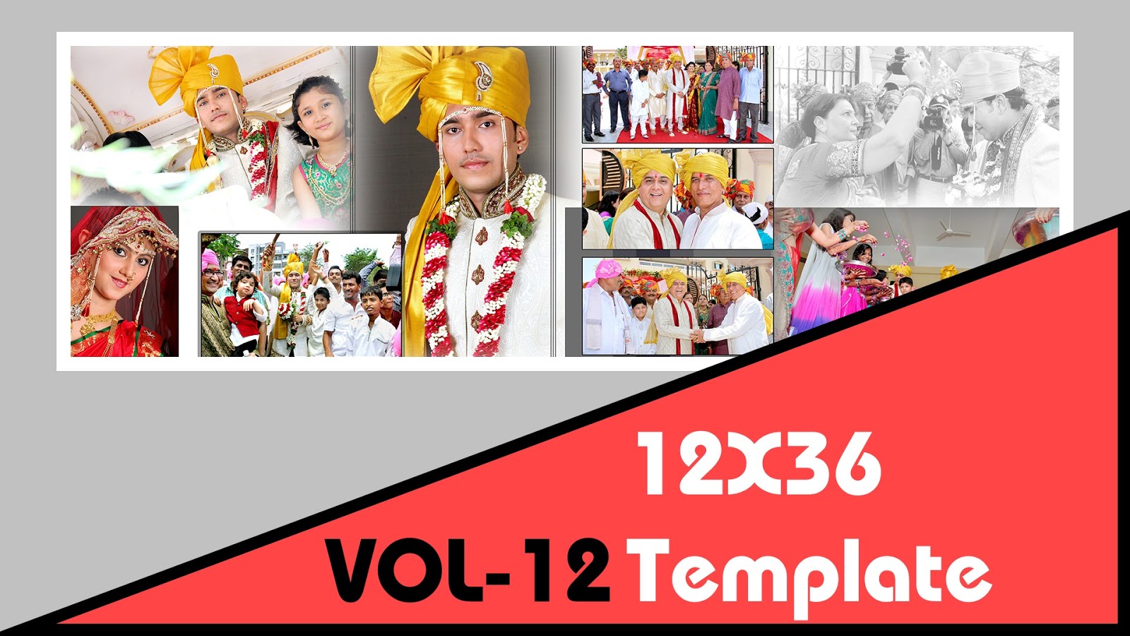 Download Indian Wedding 12x36 Dm Psd Template Vol 12 Free Download PSD Mockup Templates