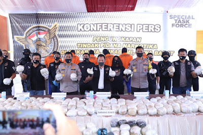 402 Kilogram Sabu Diamankan di Sukabumi Senilai 480 Miliyar